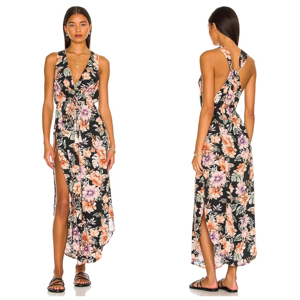 L*Space Kenzie Coverup Dress Forget Me Not Floral - Picture 3 of 6